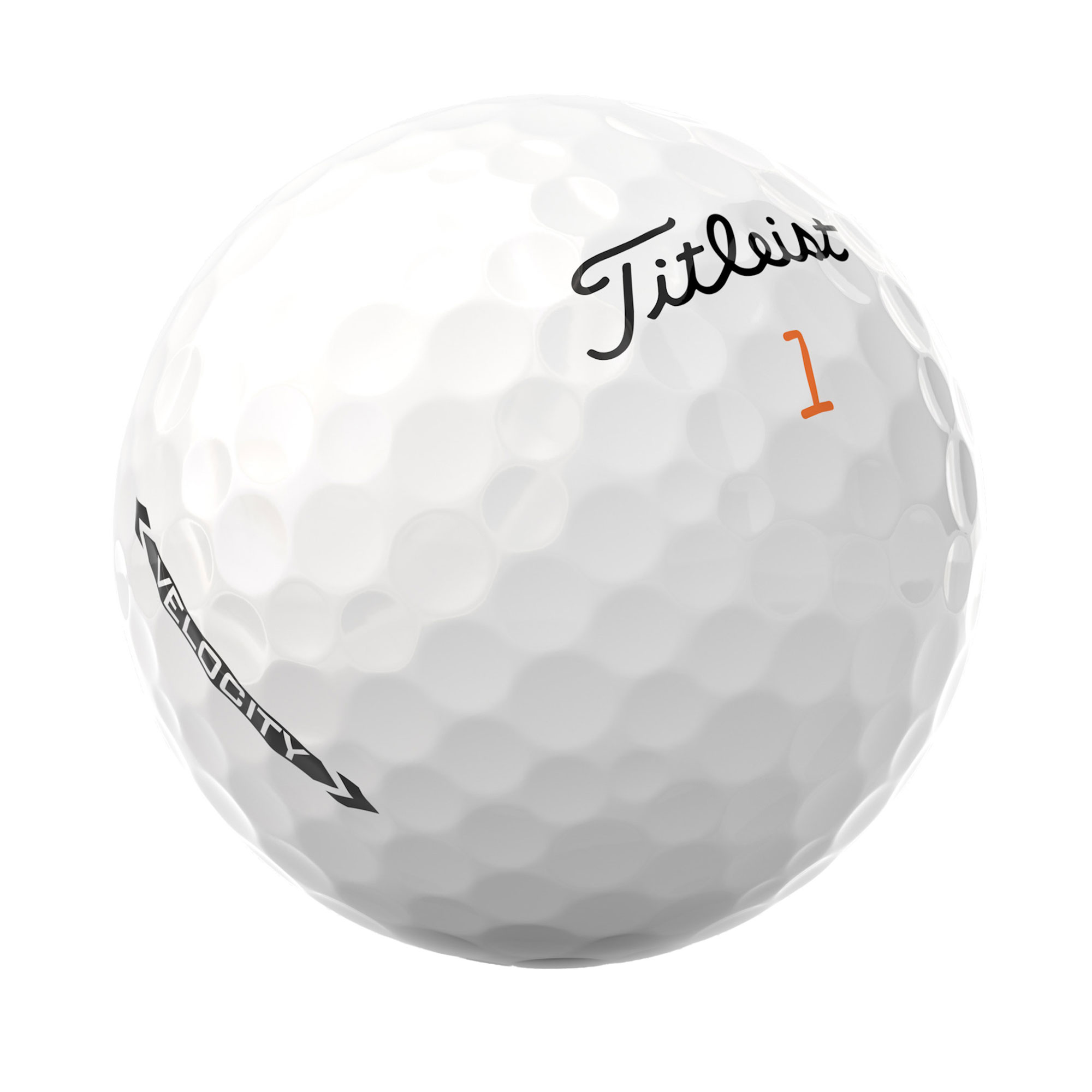 Titleist Velocity Golfbälle bedruckt, weiss (VPE à 12 Bälle)
