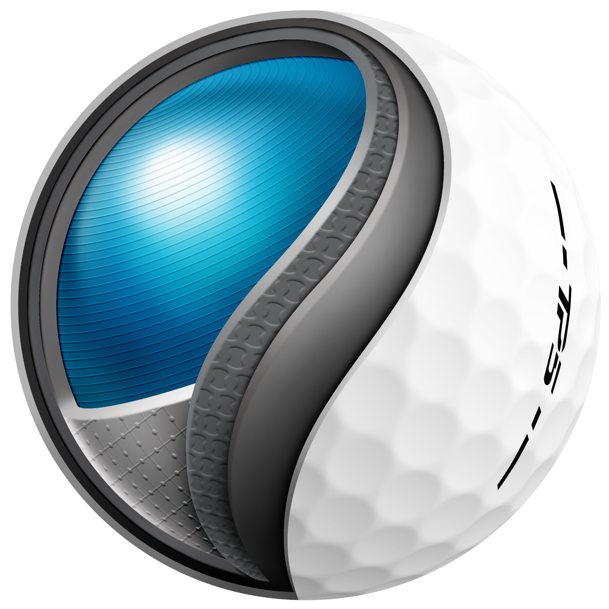 TaylorMade TP5 Golfbälle bedruckt, weiss (VPE à 12 Bälle)
