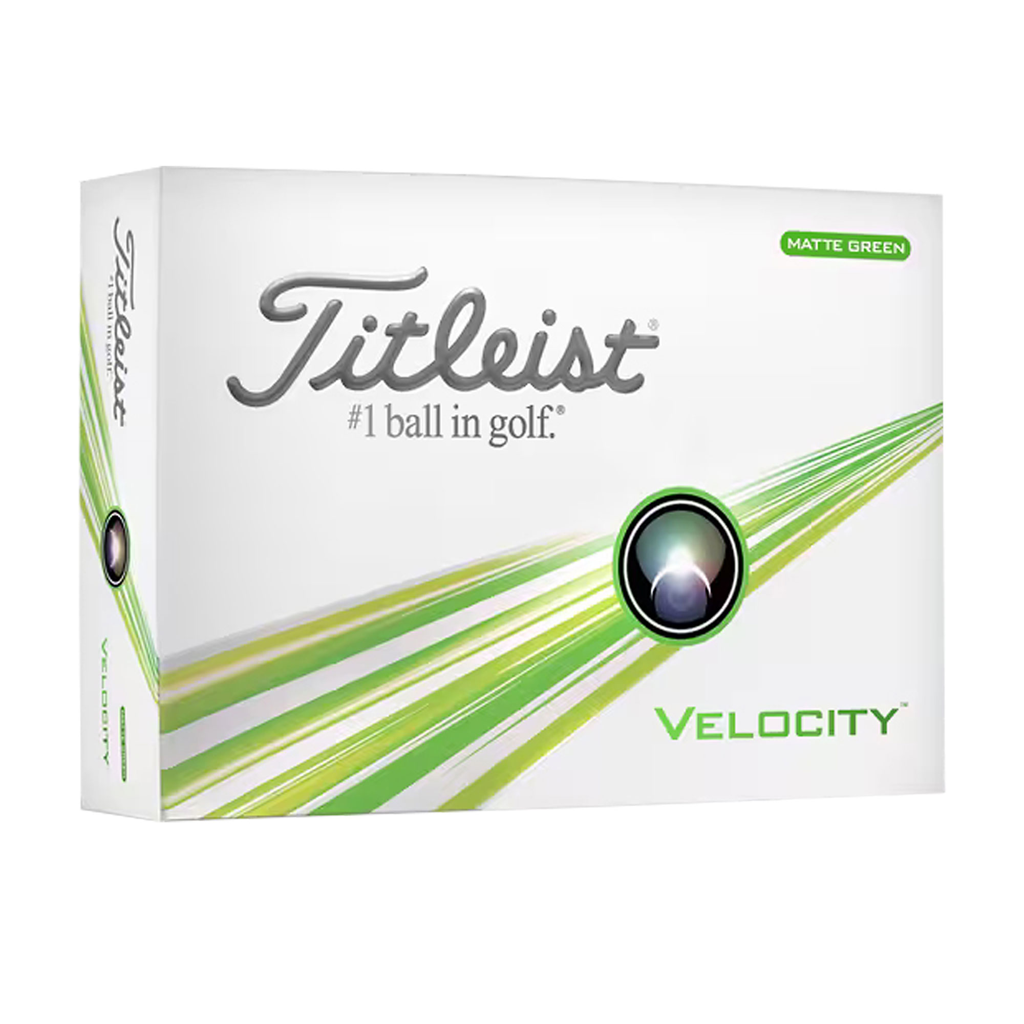 Titleist Velocity Golfbälle bedruckt, grün (VPE à 12 Bälle)