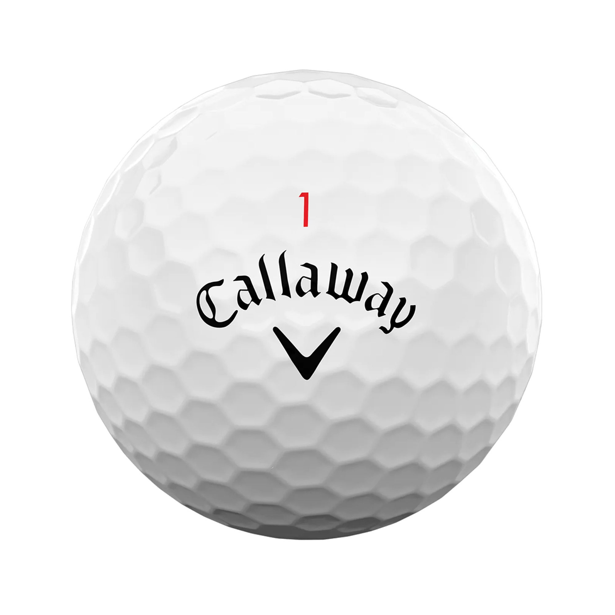 Callaway Chrome Soft Golfbälle bedruckt, weiss (VPE à 12 Bälle)