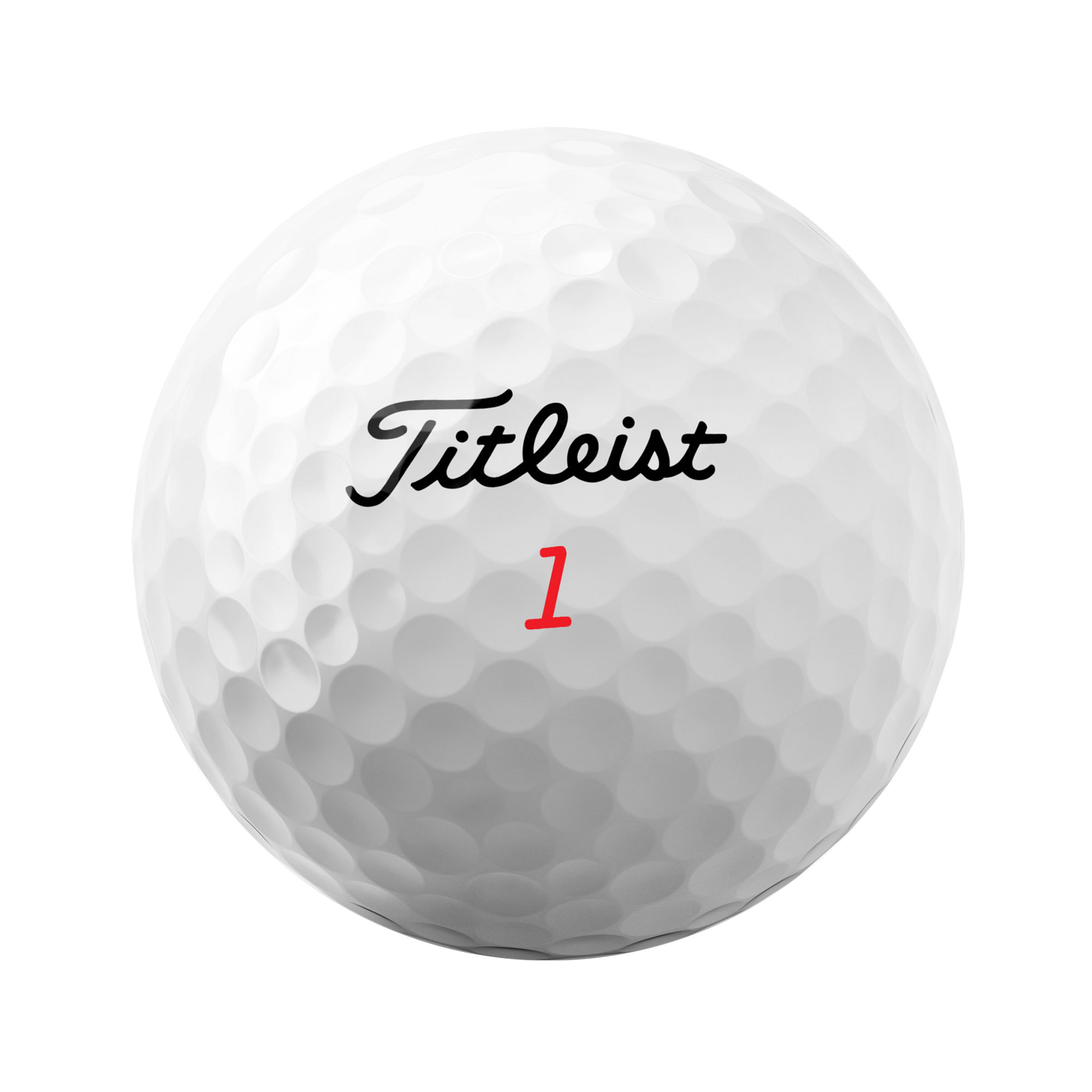 Titleist TruFeel Golfbälle bedruckt, weiss (VPE à 12 Bälle)