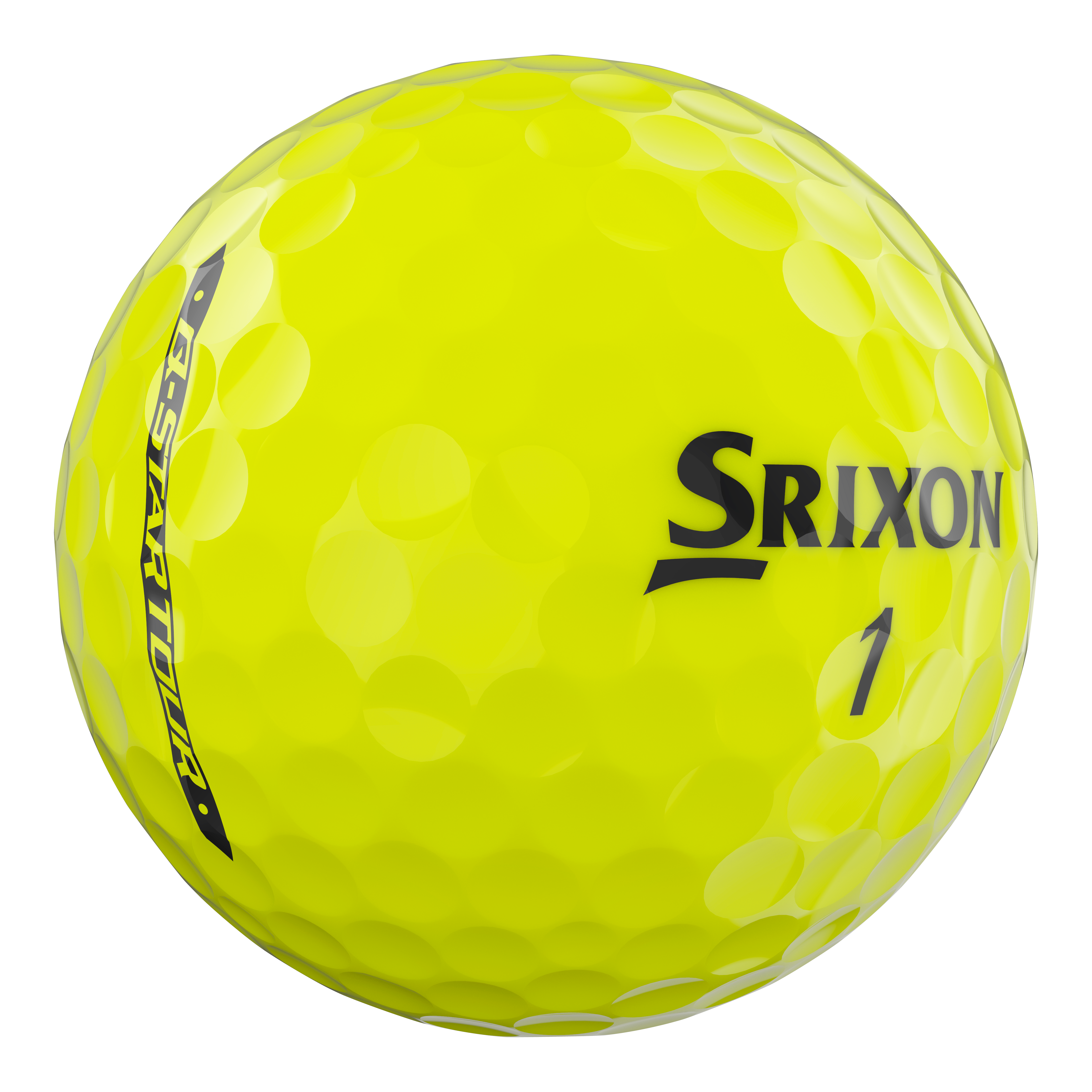 Srixon Q-Star Tour Golfbälle bedruckt, gelb (VPE à 12 Bälle)
