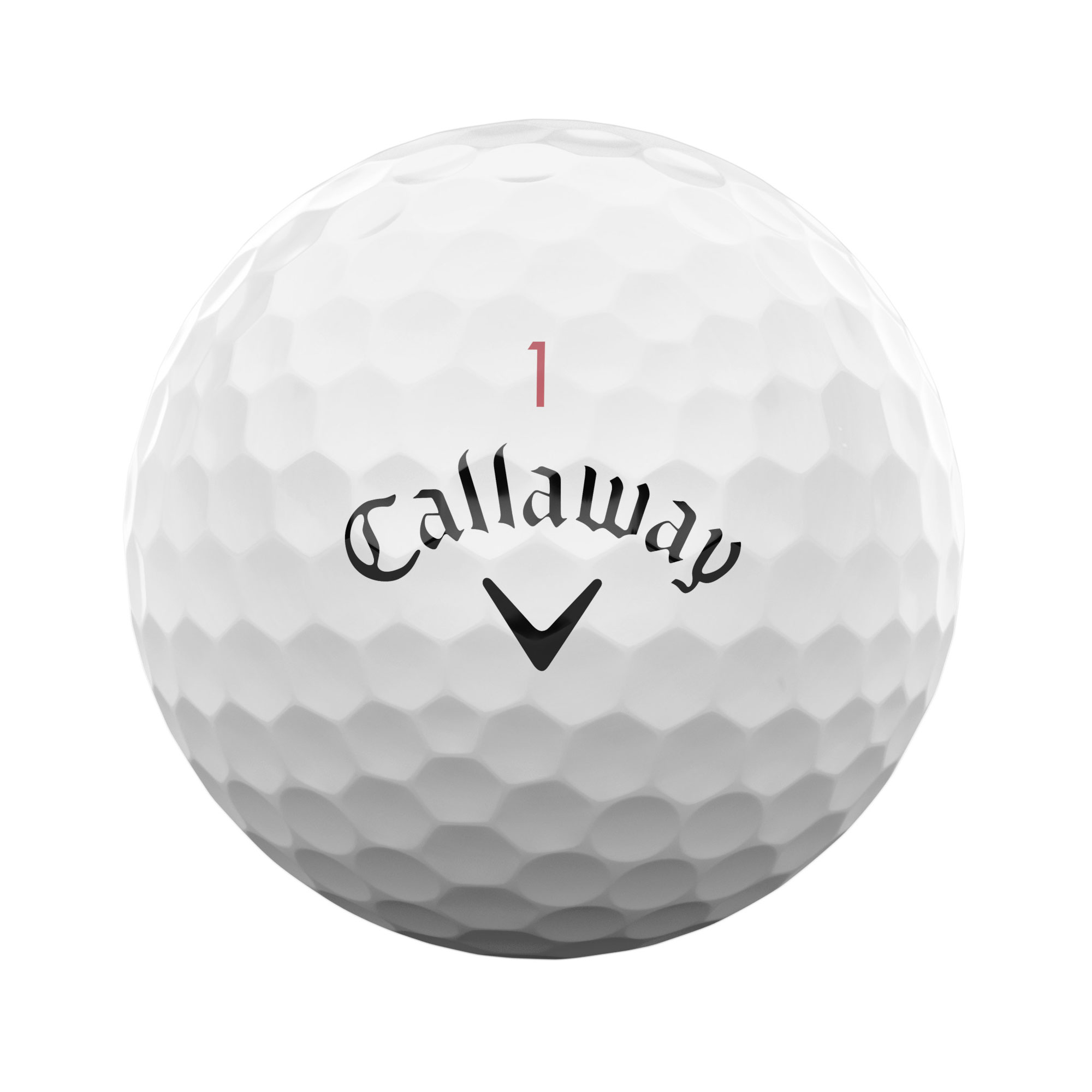 Callaway Chrome Tour X Golfbälle bedruckt, weiss (VPE à 12 Bälle)