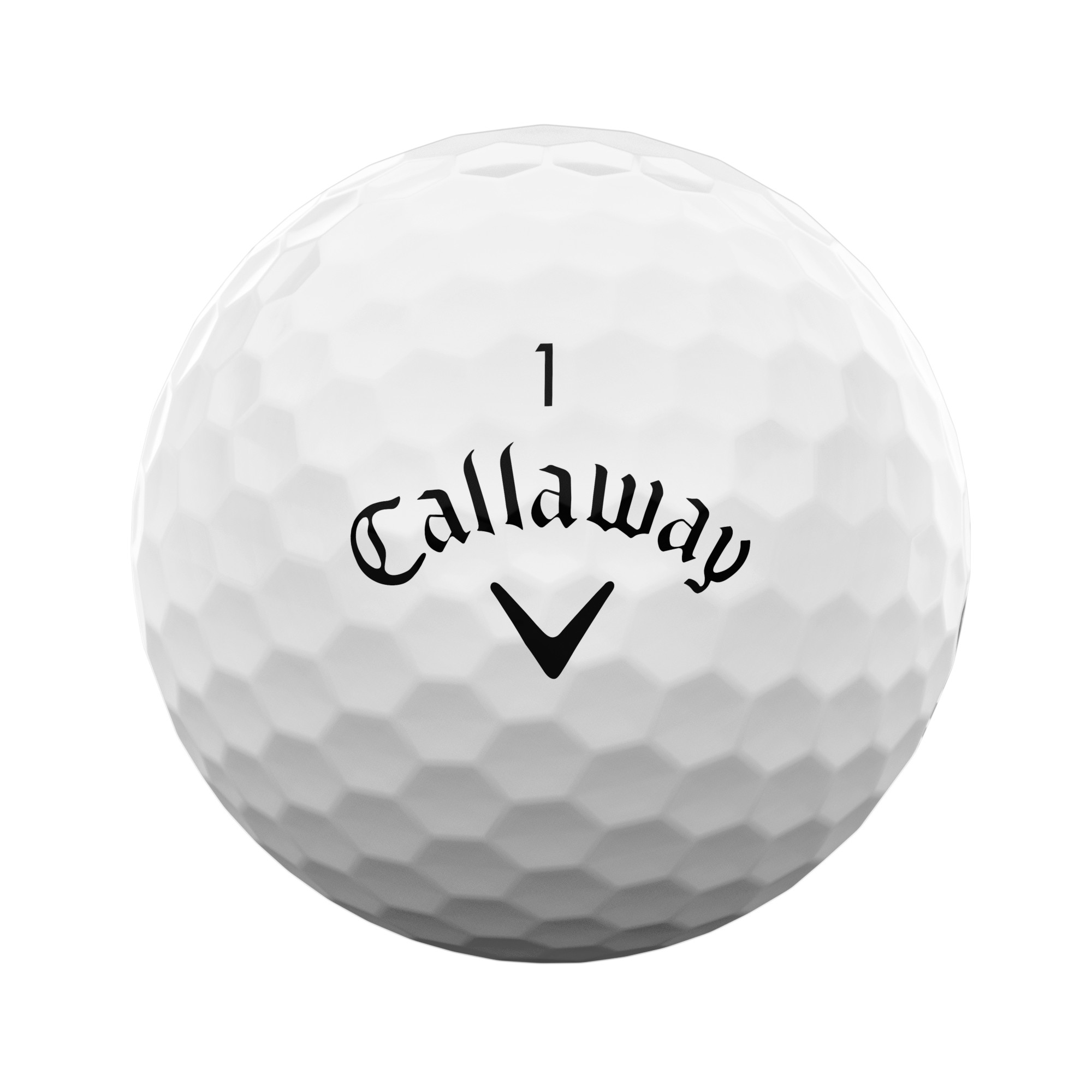 Callaway SuperSoft Golfbälle bedruckt, weiss (VPE à 12 Bälle)