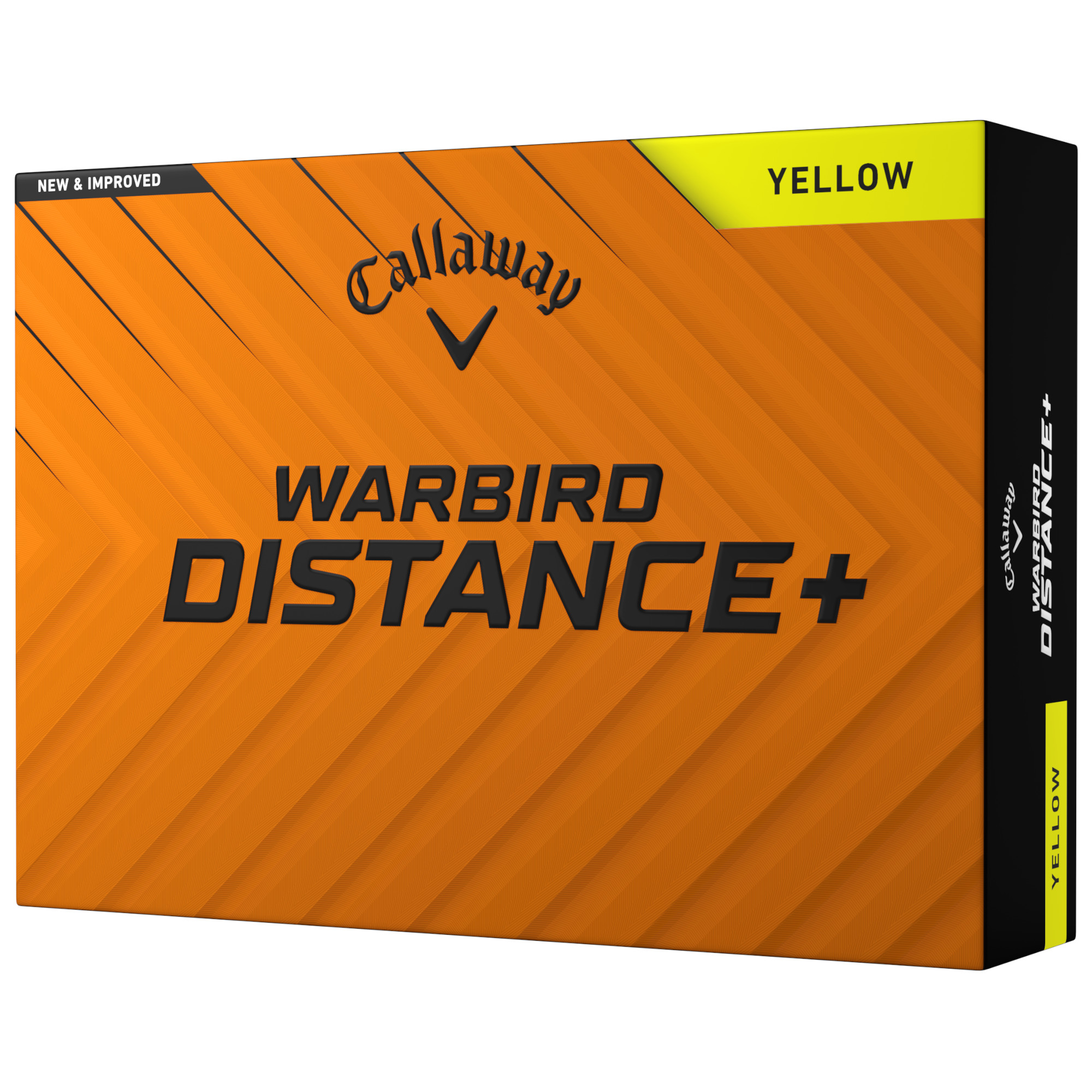 Callaway Warbird Golfbälle bedruckt, gelb (VPE à 12 Bälle)