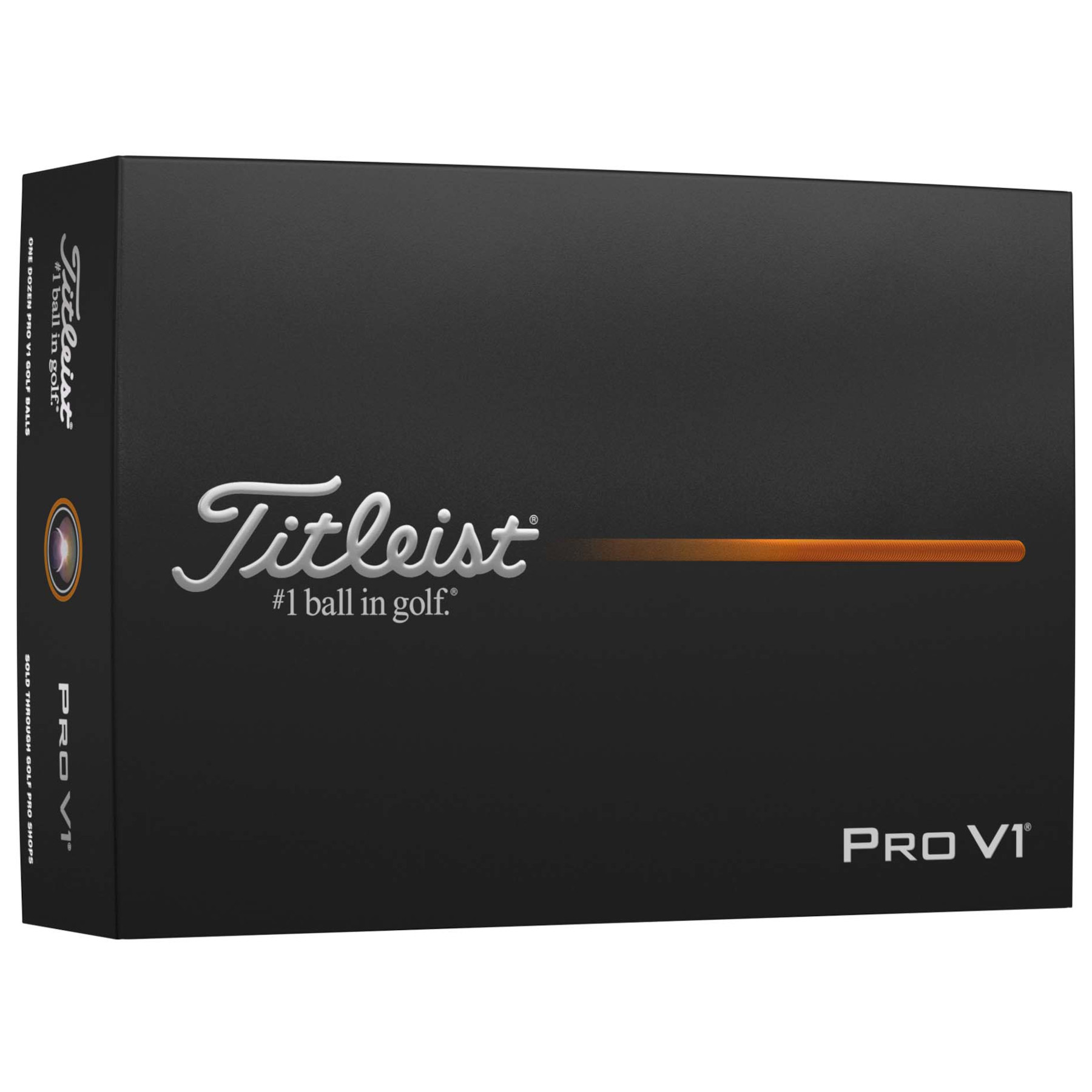 Titleist Pro V1 -High Number- Golfbälle bedruckt, weiss (VPE à 12 Bälle)