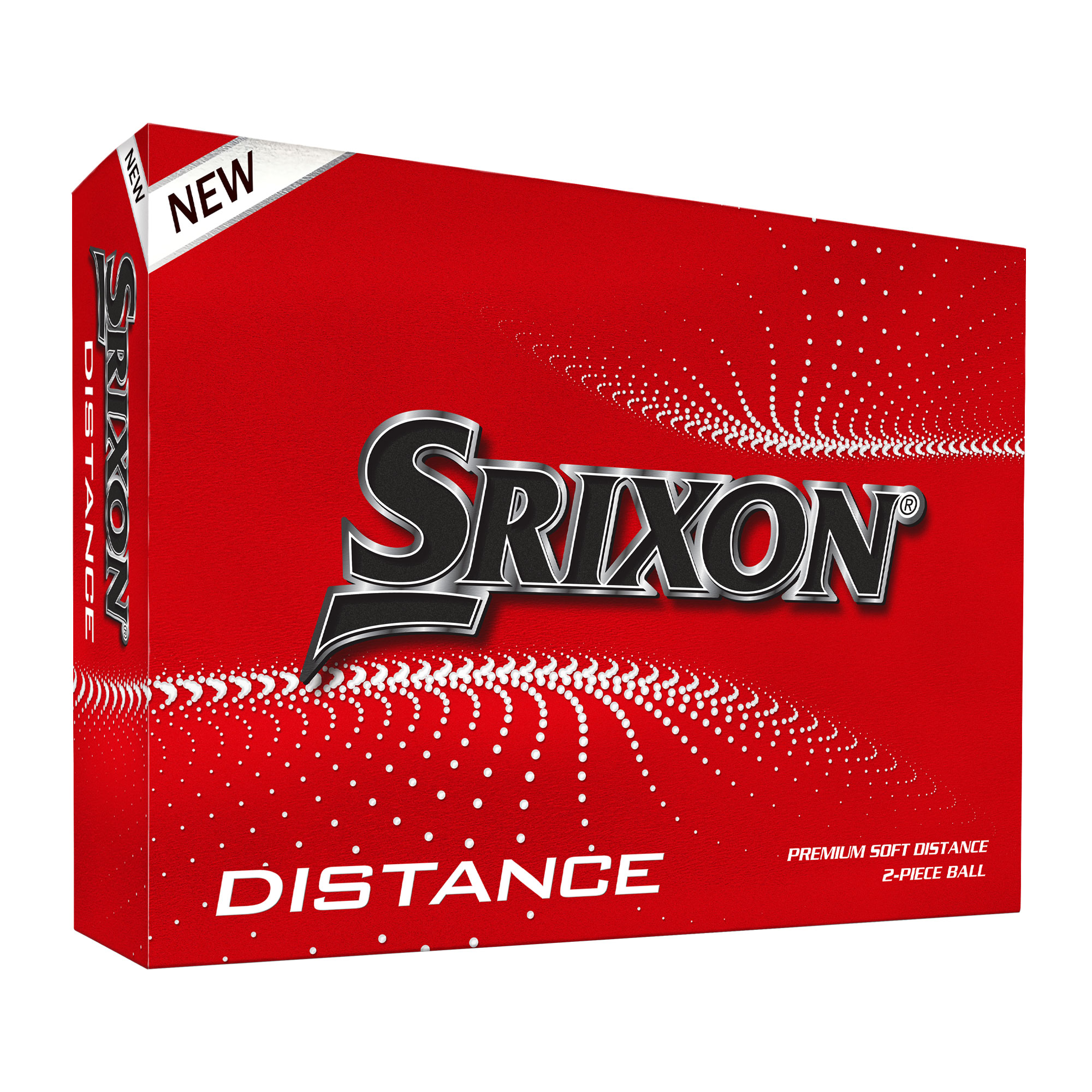 Srixon Distance Golfbälle bedruckt, weiss (VPE à 12 Bälle)