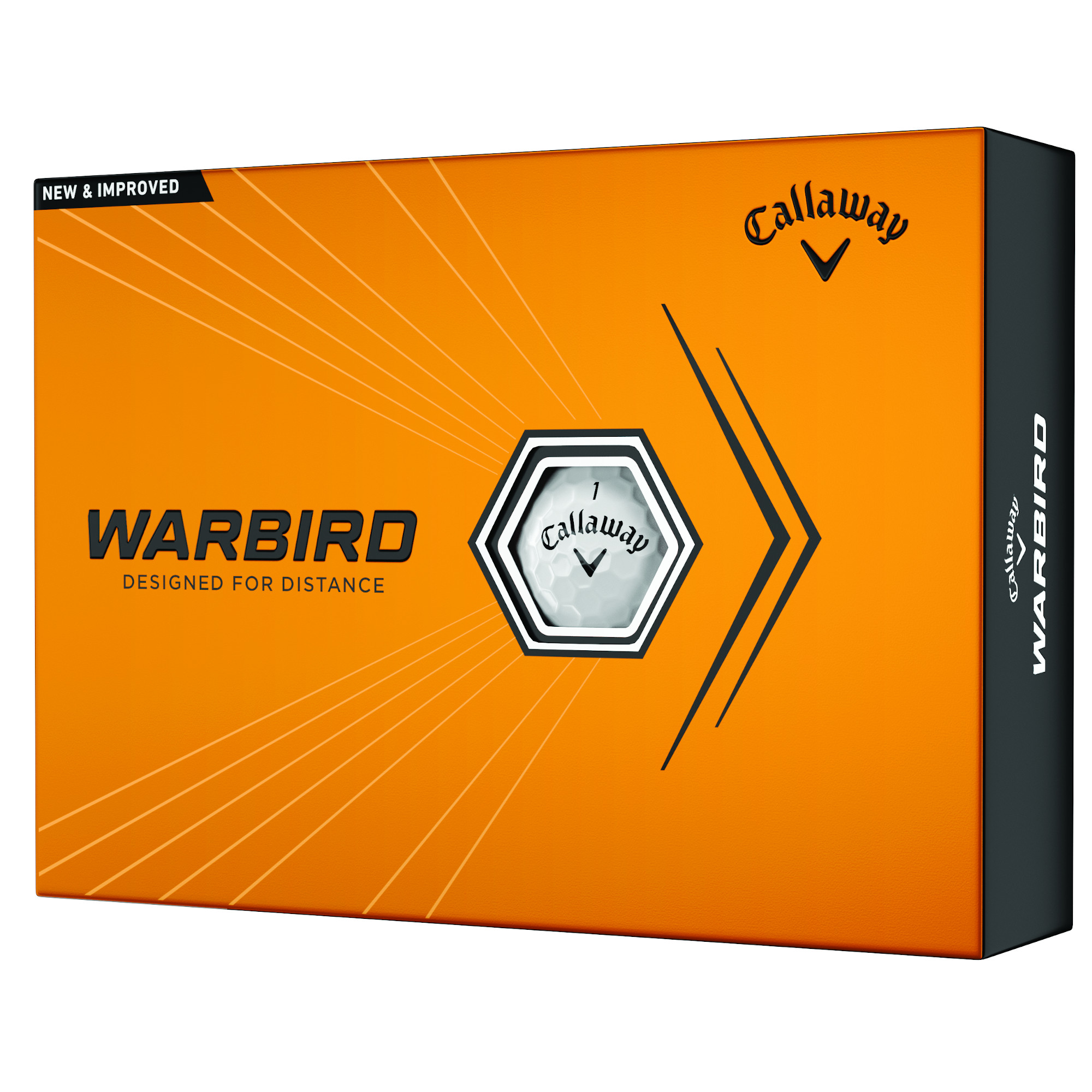Callaway Warbird Golfbälle bedruckt, weiss (VPE à 12 Bälle)
