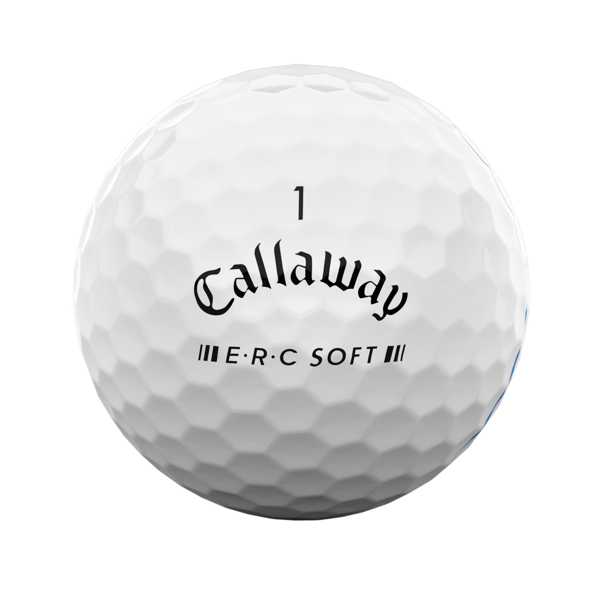 Callaway E.R.C. Soft Golfbälle bedruckt, weiss (VPE à 12 Bälle)