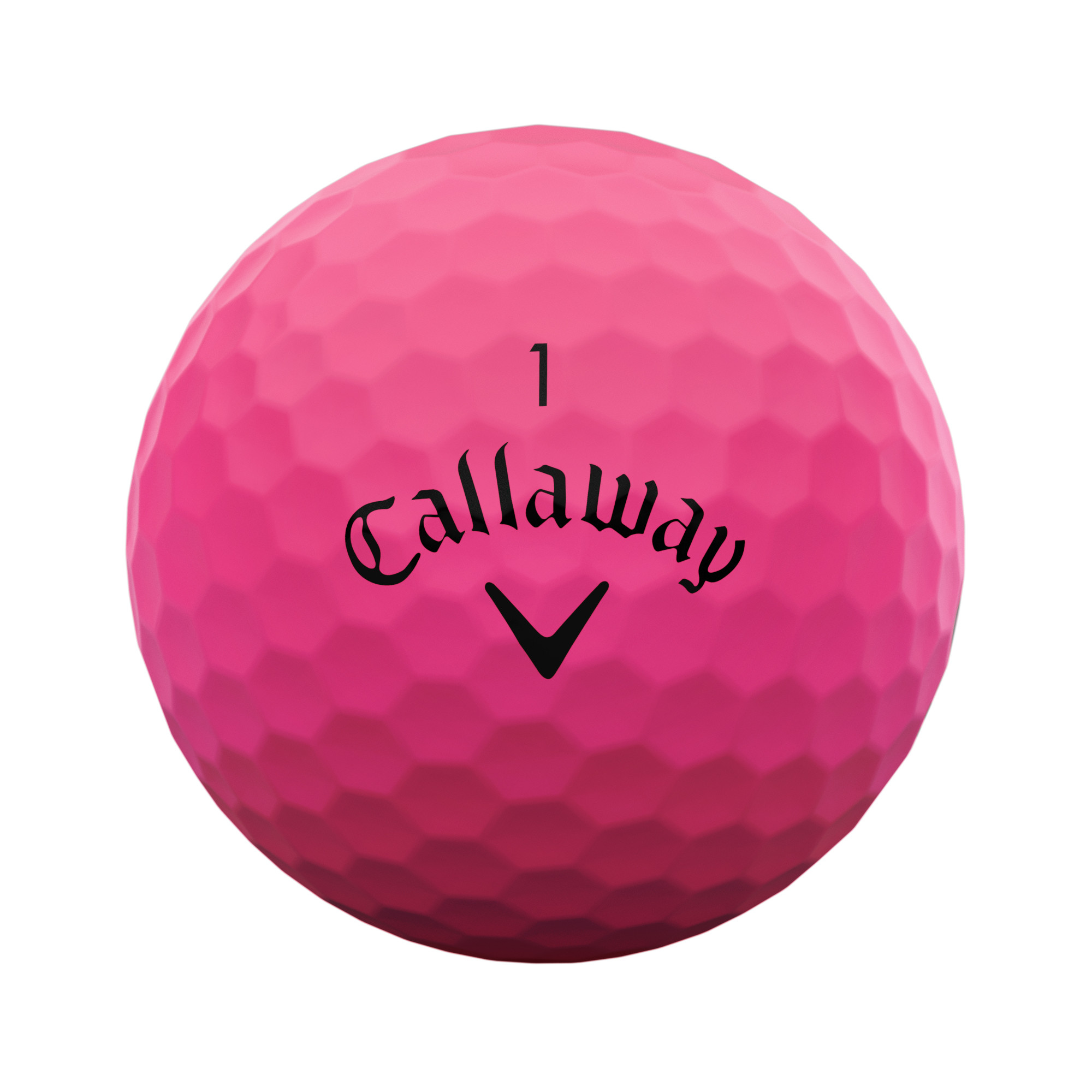 Callaway SuperSoft Golfbälle bedruckt, matt pink (VPE à 12 Bälle)
