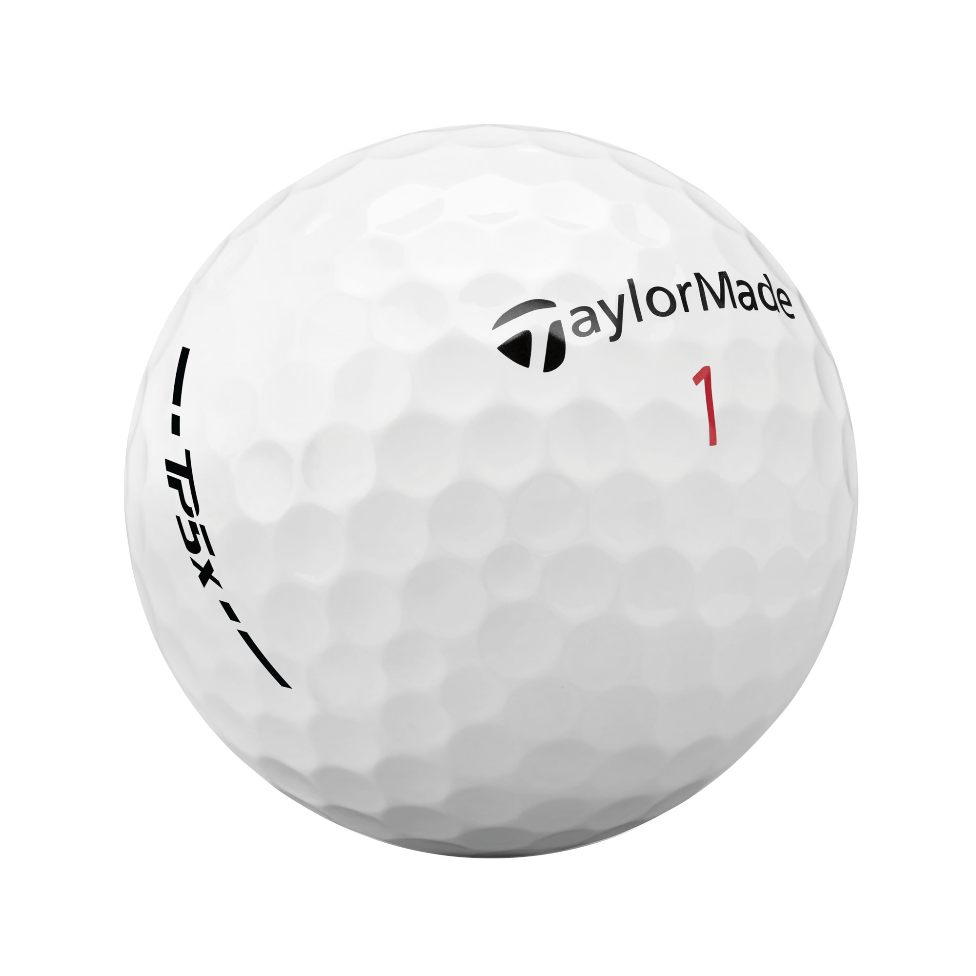 TaylorMade TP5x Golfbälle bedruckt, weiss (VPE à 12 Bälle)