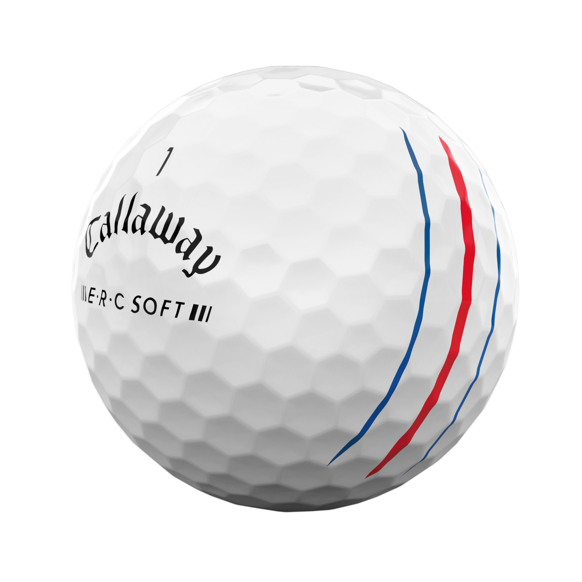 Callaway E.R.C. Soft Golfbälle bedruckt, weiss (VPE à 12 Bälle)